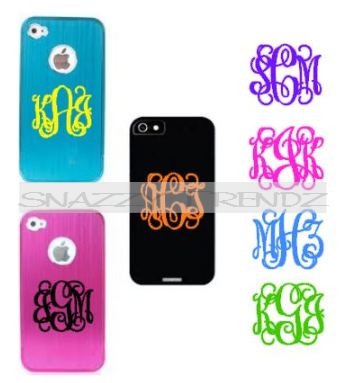 Fancy Initial Cell Phone Monograms